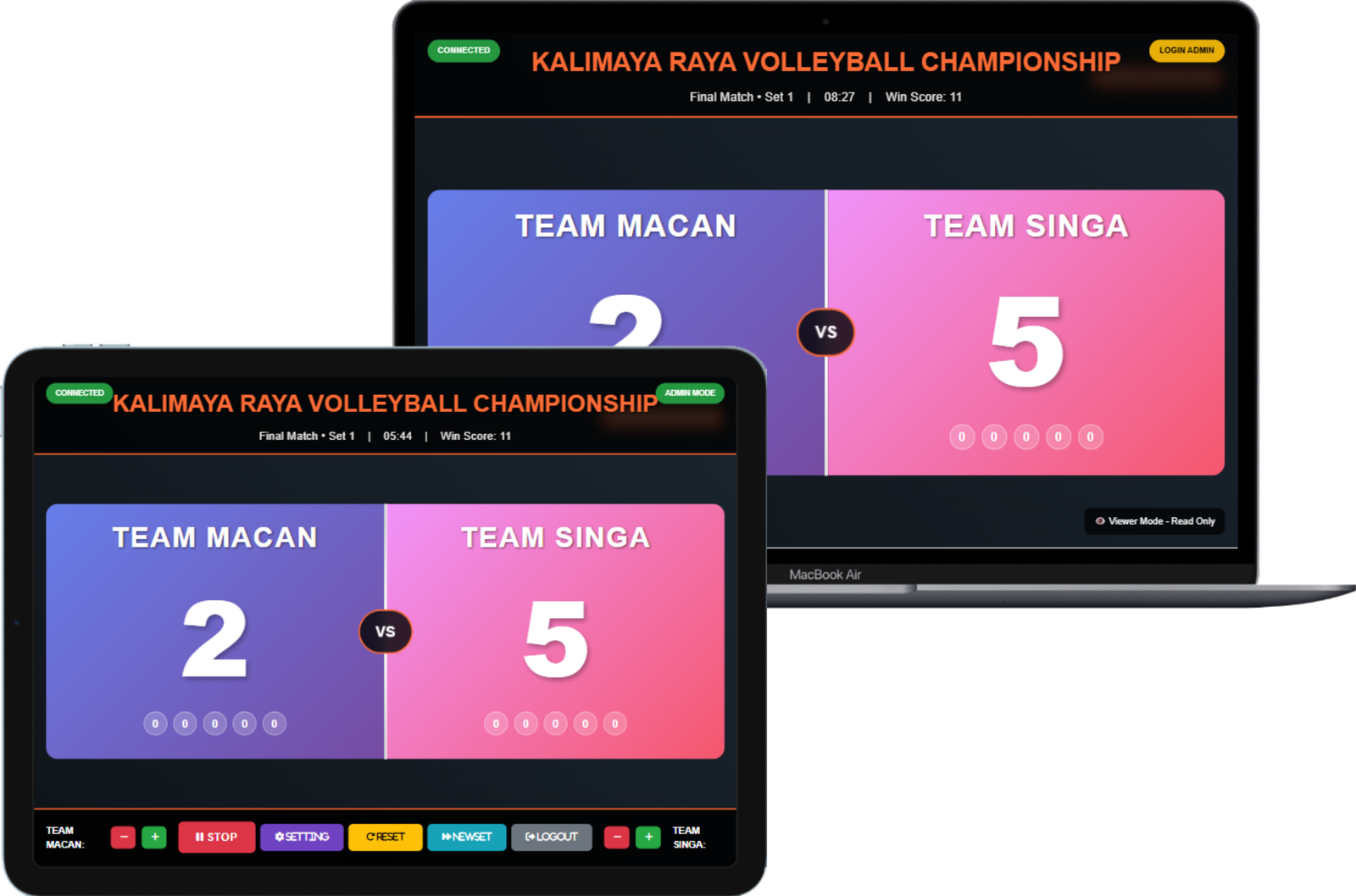 APLIKASI SCORE VOLLEY BALL